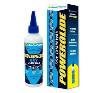 RideFlare POWERGLIDE Dry Bike Chain Wax, Ultra Fast & Silent, Saves 4-5 Watts, Repels Dust & Mud, Eco-Friendly Lube for Road, Mountain, Gravel, E-Bike