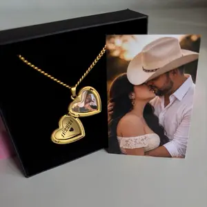 Heart locket with picture Heart locket with picture