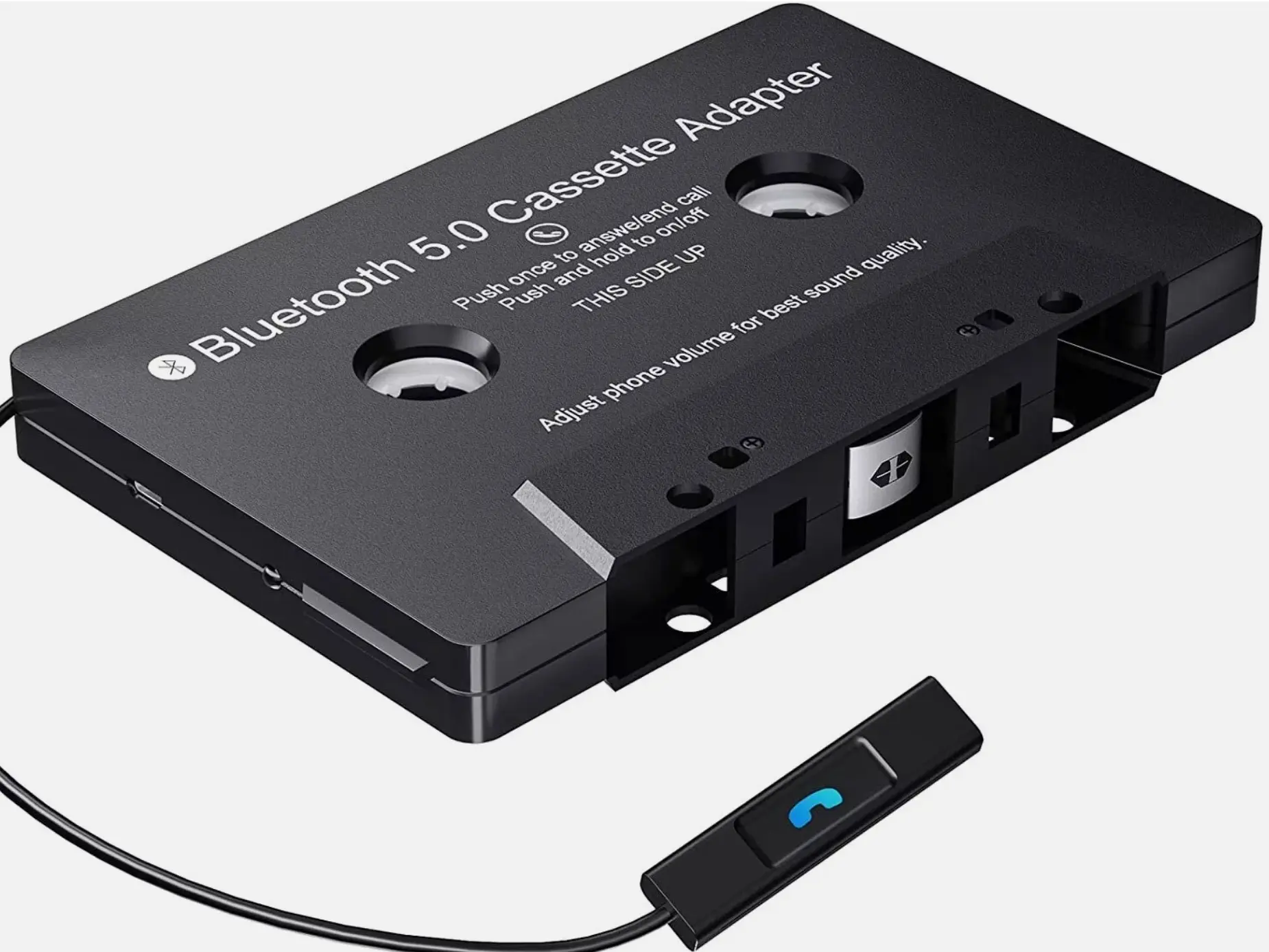 Bluetooth 5.0 Cassette Adapter for Car Stereo - Wireless Audio Streaming Device with USB Charging, Portable Stereo Sound Quality, Hands-Free Calling