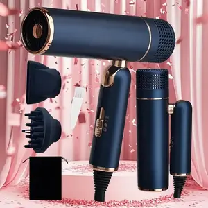 Ionic Hair Dryer Styling Kit with Diffuser Comb Nozzle 1875W Powerful Blow Dryer 2 Heat 3 Speed Lightweight Hair Tools for Shiny Healthy Hair - Blower Set