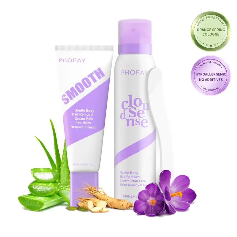 Bikini Pain-Free Removal Cream for Sensitive Skin, Hypoallergenic -Gentle & Fast-Acting Depilatory Citrus Scent, Aloe & Hyaluronic Acid for Soothing , Suitable for Men & Women facial set bold look unique surprise emprendedor large pac premiu cre Shor Deep