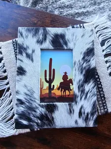 Cowhide Photo Frame
