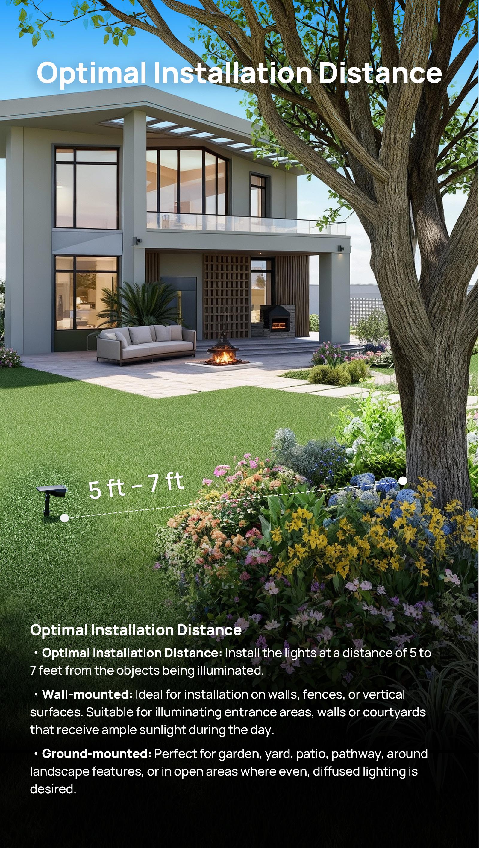 Linkind Smart Solar Spotlight SL5C Color Changing Cool Warm White Landscape Lighting APP Control Solar Lights Outdoor IP67 Waterproof for Yard Garden Pathway 2 Pack with AI-Dot App for Customizable Scenes