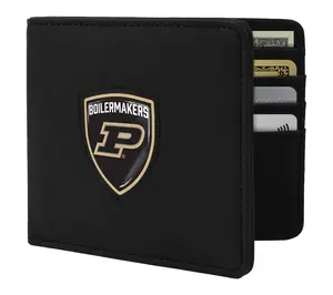 Littlearth NCAA Black Shield Wallet