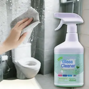 the Glass Cleaner Spray, Streak-Free, Ammonia-Free Window, Mirror, Screen, Tinted Glass, and Shower Door Cleaner, Indoor and Outdoor Glass Surfaces,Glass and Window Cleaner Spray Bottle, Packaging Designed to Prevent Leakage and Breaking,15.22 Fl Oz