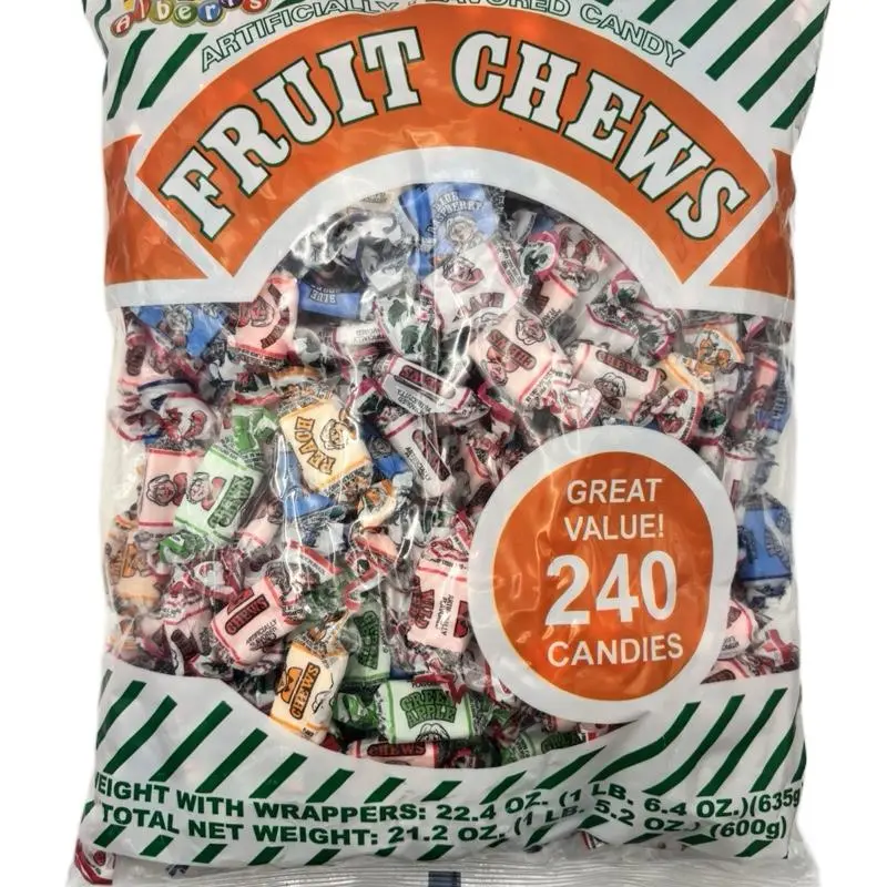 Alberts  Sweet Fruit Chews Candy Snack Bonbon Assorted Fruity Flavors Chewy