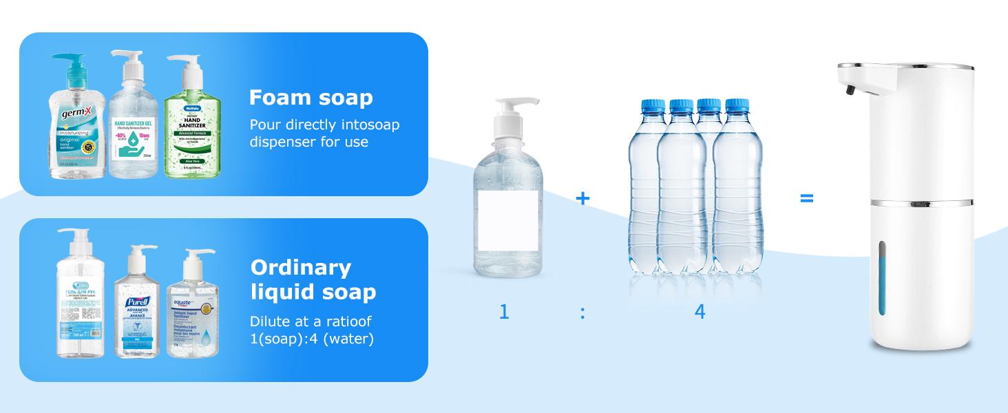 FEELSO Touchless Foaming Soap Dispenser - Smart, Auto-Dispensing, Self-Dispensing, Refillable, USB Rechargeable Electric Wall-Mounted, 4-Level Adjustable Leak-Proof Pump for Bathroom, Kitchen, Smart Soap Dispenser, Auto-Dispensing Soap Dispensers