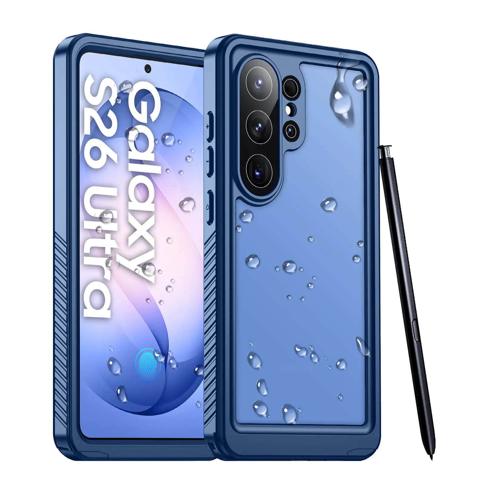Temdan Designed for Samsung Galaxy S26Ultra Case Waterproof, Built-in Lens & Screen ProtectorMilitary Shockproof Dropproof IP68 Underwater Full BodyPhone Case-Blue/Black/Purple(2026),summerwins,back to school