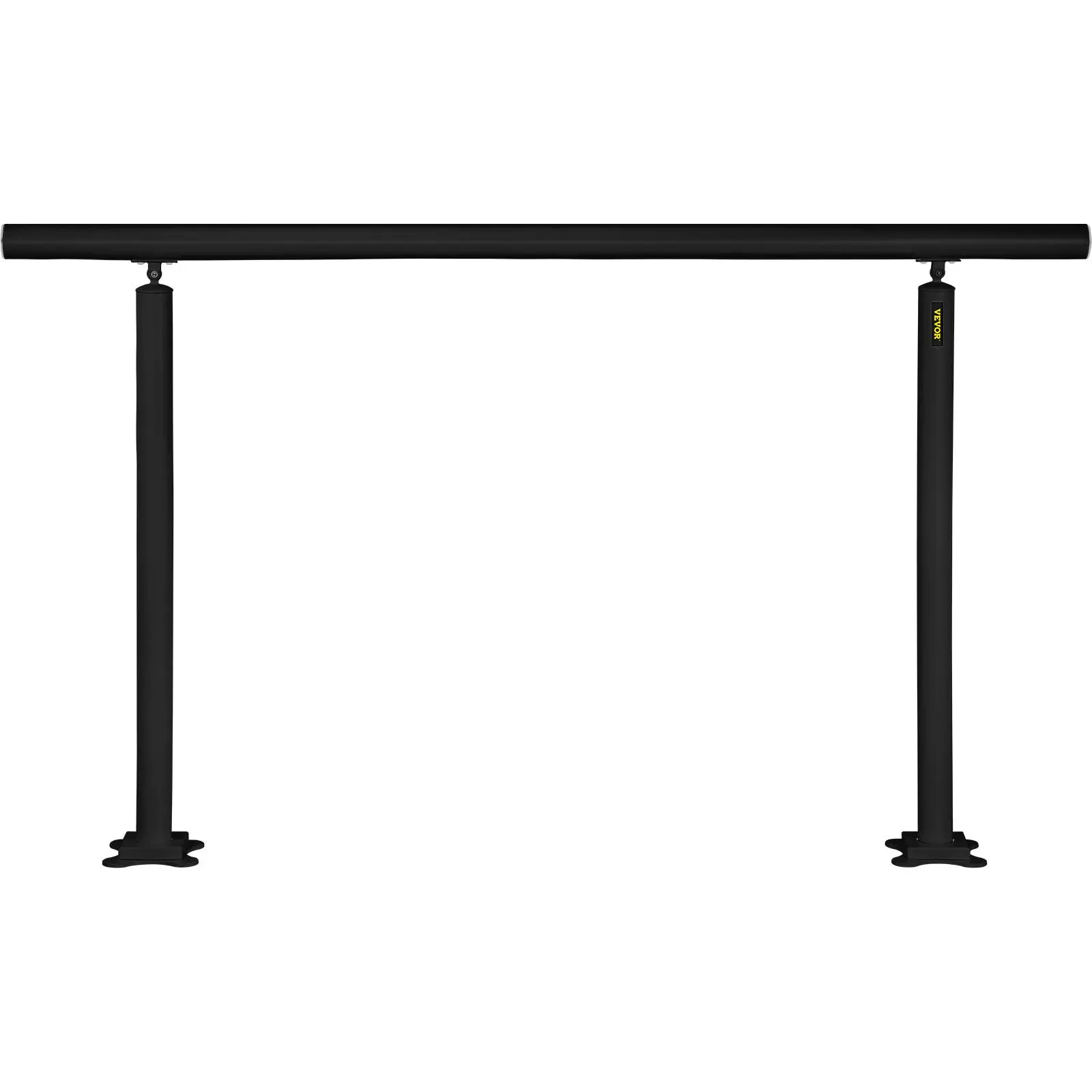 【FathersDayGift】VEVOR Outdoor Stair Railing Kit,  , 5 FT Handrails 0-5 Steps, Adjustable Angle Black Aluminum Stair Hand Rail for The Elderly, Handrails for Indoor & Outdoor Steps