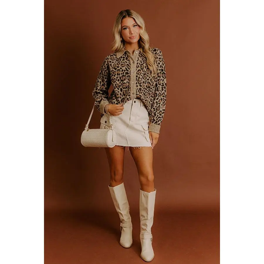 Luxe Layers Leopard Knit Cardigan