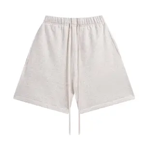 Sweatshort Light Gray Color - Versatile Comfortable Plain Design for Casual Outfits and Layering