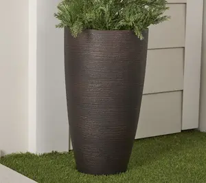 Wicker Park 21" Indoor/Outdoor Textured Tall Planter