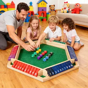 Wooden Shut the Box Game Classic Family Board Game for Kids and Adults Perfect for Game Night Parties and Classroom Fun