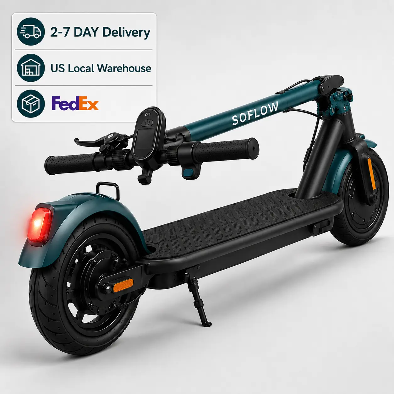 Electric Scooter for Adults - 700W Peak Power, 18 MPH Max Speed, 3-Speed Modes, 8.5" Tires, Smart LED Display, Rear Disc Brake, LED Headlight, Foldable Portable E-Scooter for Daily Commute & City Travel, Gift for Family & Friends