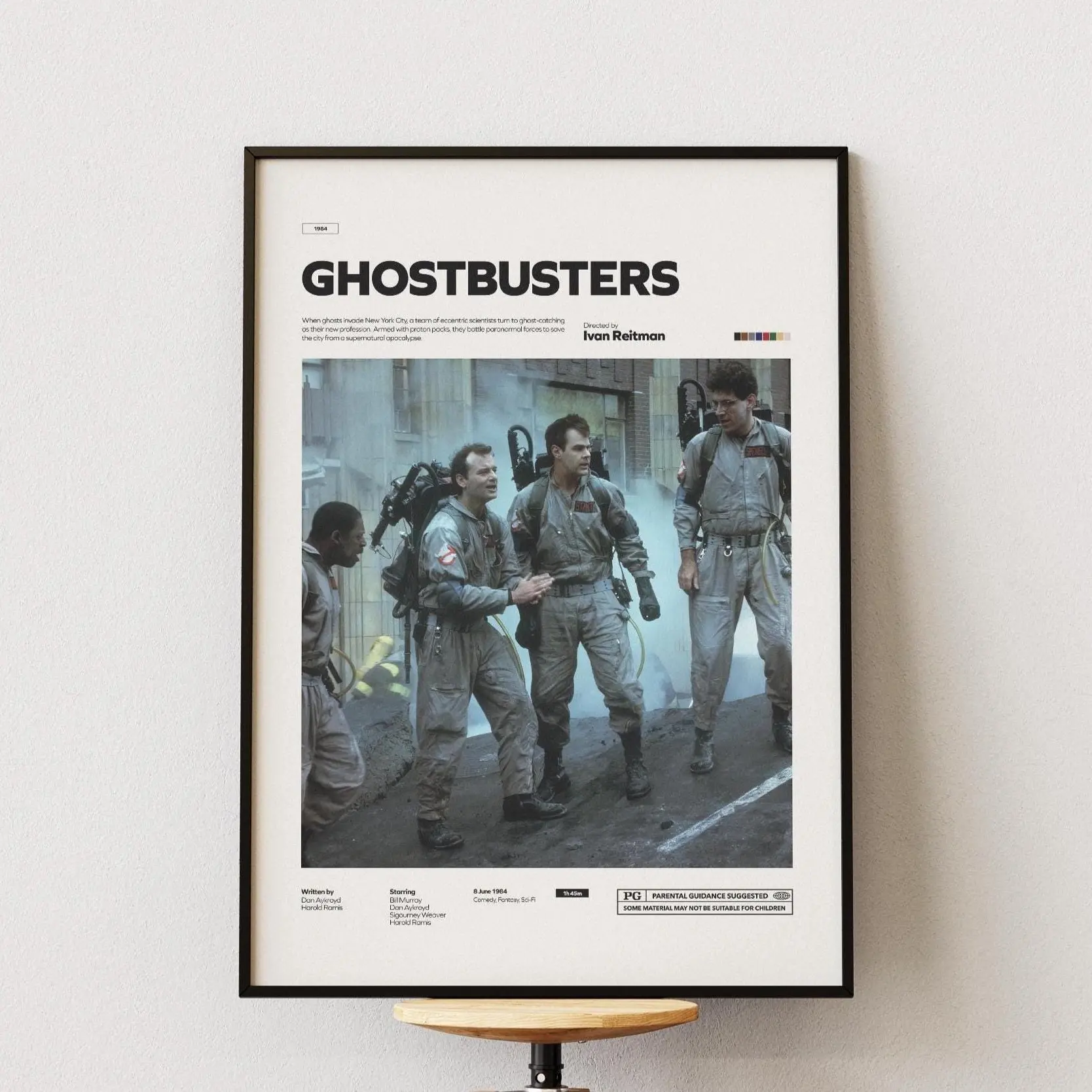Ghostbusters Poster Wall Art Aesthetic Room Decor Modern Home Decor Stylish Wall Print Trendy Interior Decoration