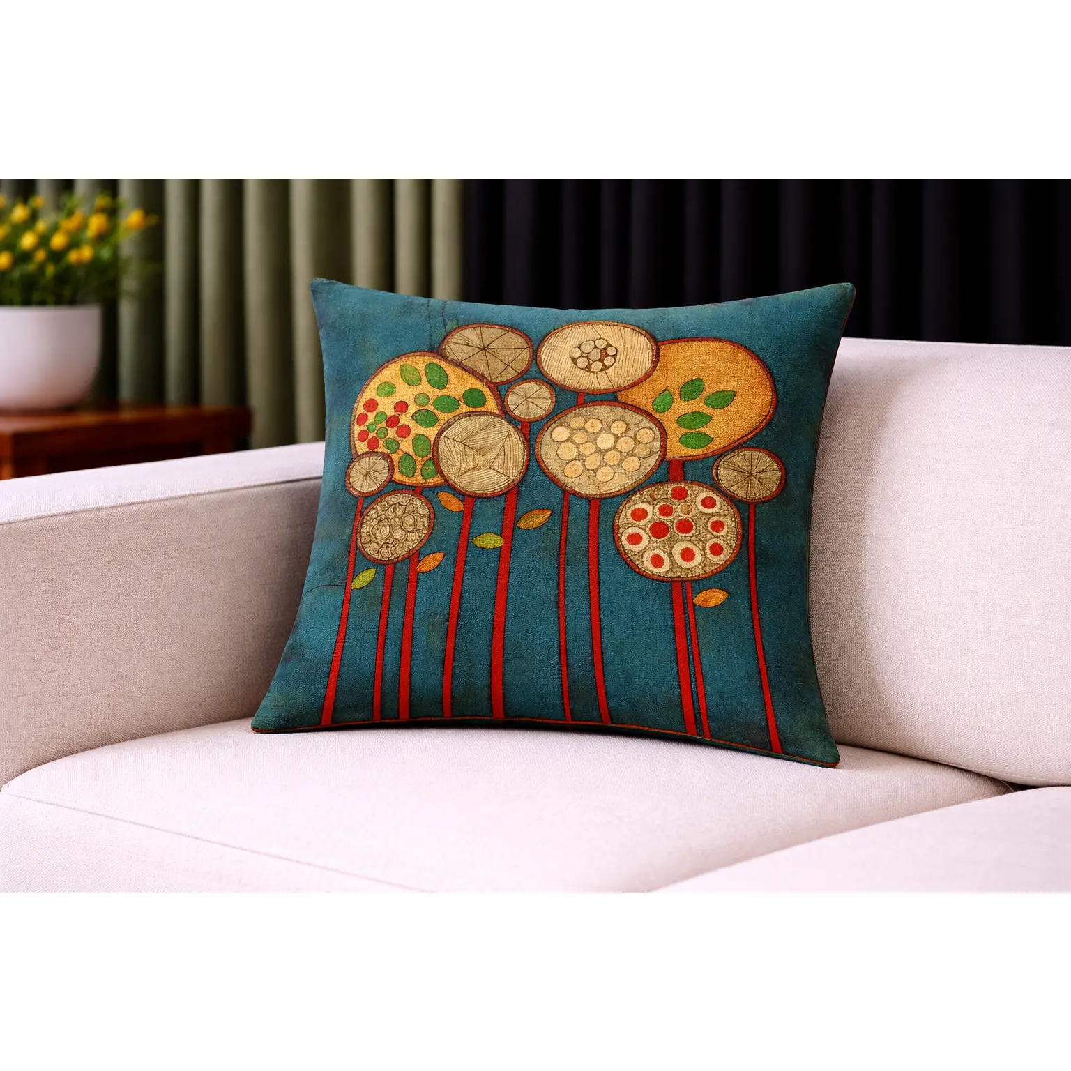 Exquisite Luxury Mid-Century Modern Sofa Cushions / Pillows
