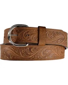 Justin Men's Western Hand Tooled Leather Belt - 53909