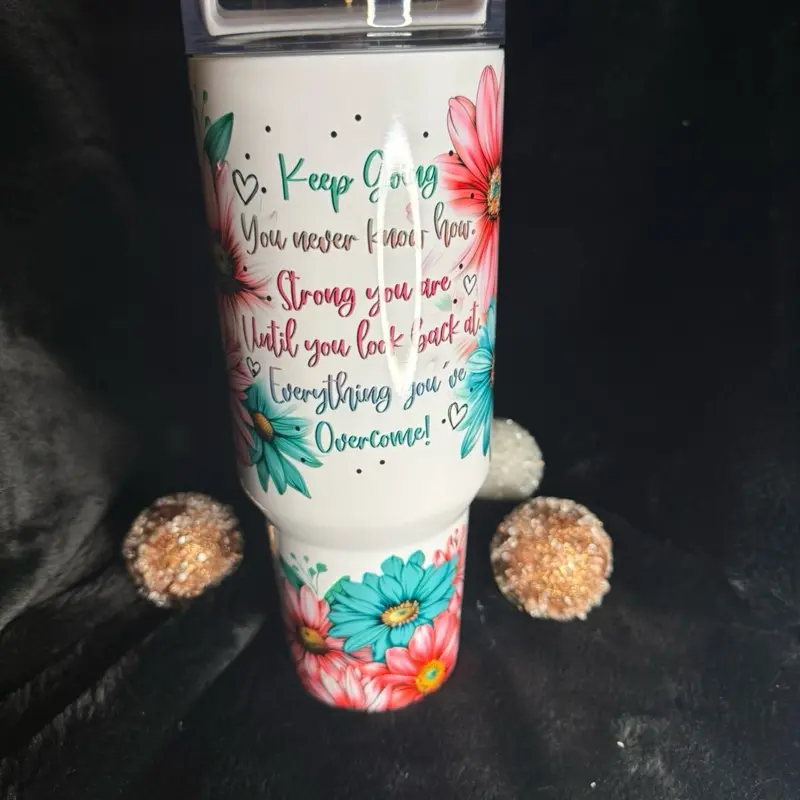 You are Stronger than you Think 40oz Tumbler with Handle