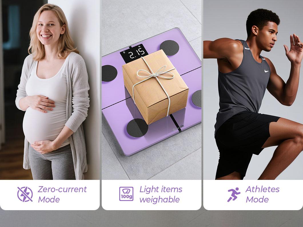 OVUTEK Smart Scale for Body Weight,Purple, Professional Bathroom Digital Scale with BMI, Body Fat, Muscle Mass, Most Accurate to 0.05lb, Large Display High Accurate Body Composition Machine with Fitness App, 400LB OVUTEK Smart Scale for Body Weight,Purple, Professional Bathroom Digital Scale with BMI, Body Fat, Muscle Mass, Most Accurate to 0.05lb, Large Display High Accurate Body Composition Machine with Fitness App, 400LB