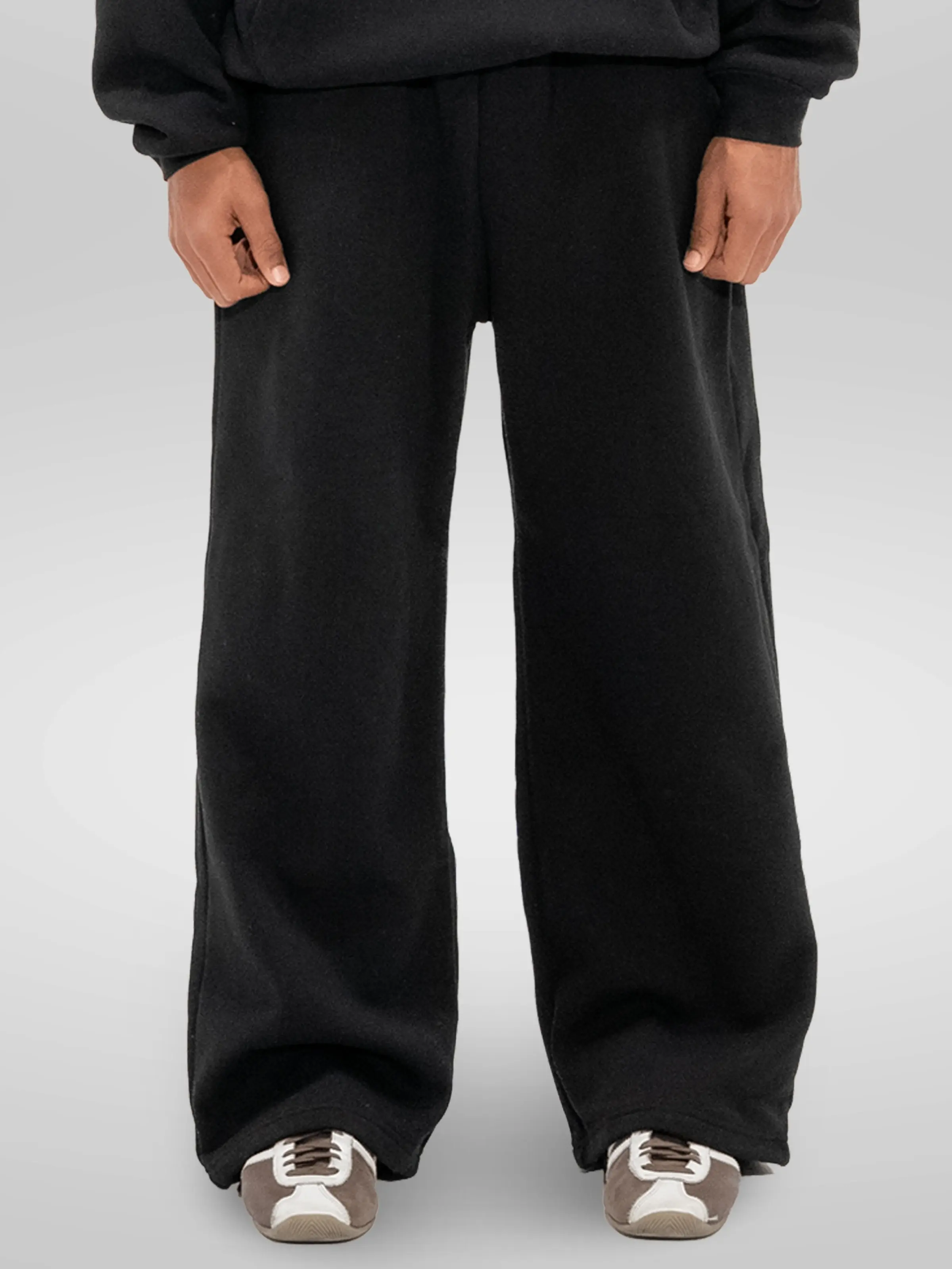 350 GSM 'Black' Fleece Sweatpants