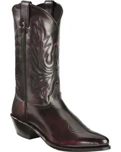Abilene Men's Cherry Polished Cowhide Boot Round Toe - 6461