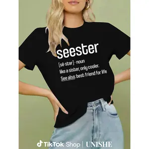 Cool & Funny Sister Tee – Seester Shirt, Perfect for Best Friends and Family