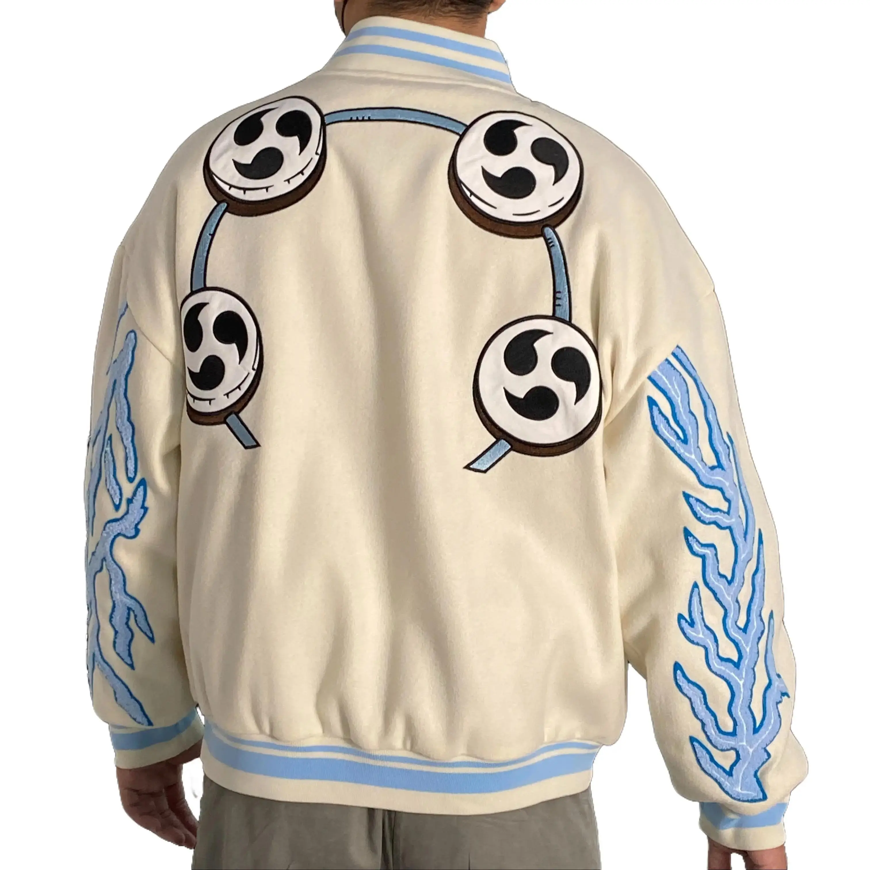 Men's Eneru Anime Inspired Long Sleeve Jacket - Chic Fashion Winter Coat, Long Sleeve Top for Anime Fans, Casual Streetwear Menswear Daily Wear