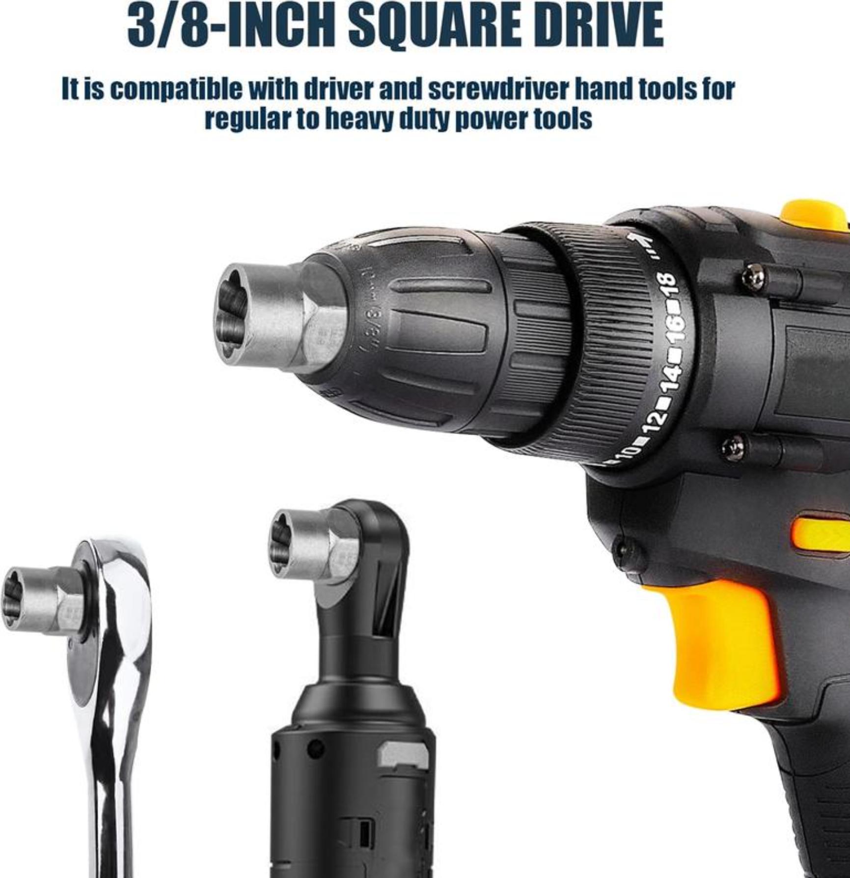 【FathersDayGift】 Bolt Extractor Tool Set, 13+1 Counts Impact & Nut Remover Stripped Lug Remover, Drive Rounded Bolt Remover for Removing Damaged, Frozen Universal Impact impact bolt