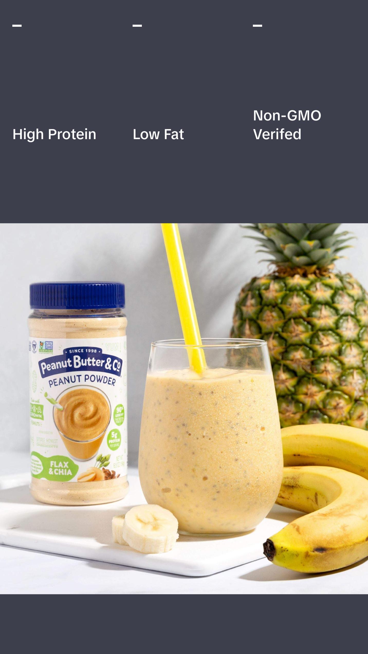 Natural Peanut Protein Powder – Flax & Chia