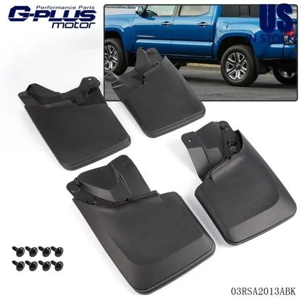 MOTOR GPLUS Front & Rear Splash Mud Splash Guards Flaps Pair Fit For 2016-2020 Toyota Tacoma