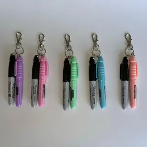 Permanet marker highlighter nursing badge reel accessory er nurse badge reel medical assistant breakaway lanyard pen keychain new nurse gift