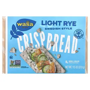 Wasa Flatbread Crispbread, Light Rye, 9.5 oz (270 g)