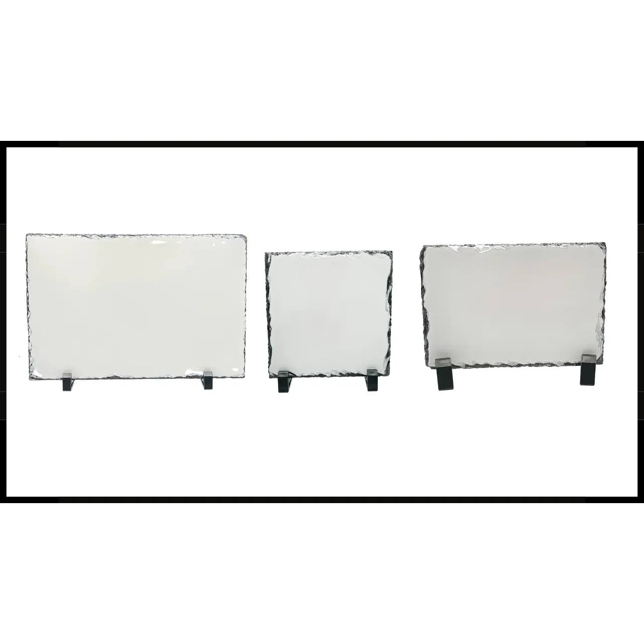 Sublimation Rock Slate Picture | Glossy White Finish | Sublimation Blanks