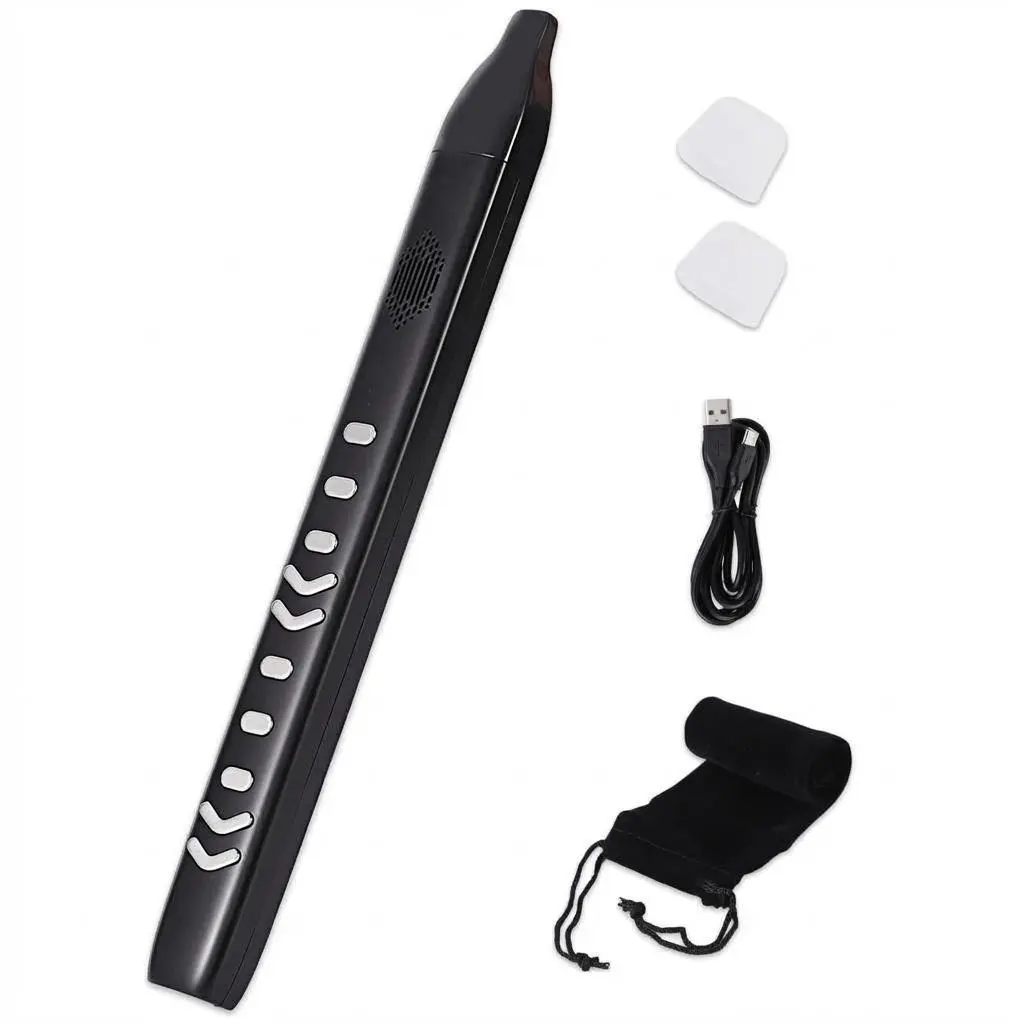 Portable Digital Electronic Wind Instrument Controller for Clarinets, Flutes, Saxophone - 10 Built-In Tones, 2 Fingering Modes, Wireless MIDI Connectivity, USB Compatible, Beginner-Friendly Music Creation Tool