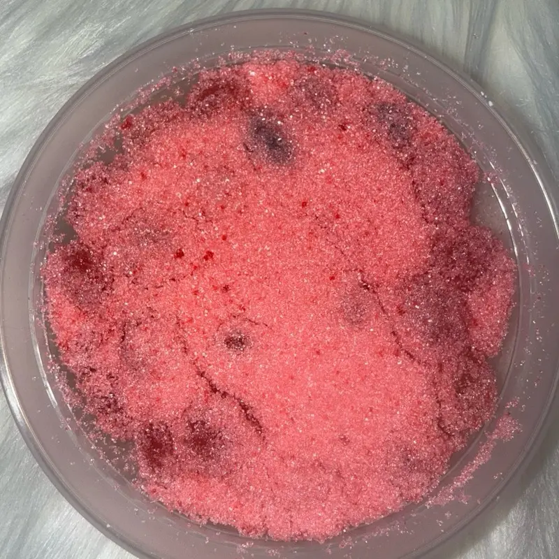 Sour Dour Bites Cherry Viral Candy 8oz Container Sweet Snack Vibrant Chewy Gusher Candies Tangy Sour Coating Fruity Gel Filling Fruity Flavors Bonbon