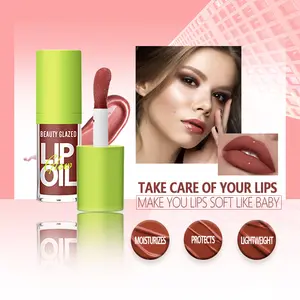 BEAUTY GLAZED Rare Bright Lustrous Lip Essence Lip Oil Moisturizing Shine Shimmer Plumping Lip Tint Lip Care Lip Gloss Glaze Makeup Beauty Cruelty-Free