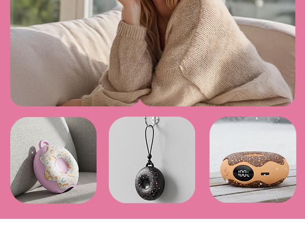 FrSara Hand Warmer, Portable Heater, Donut-Shaped HandWarmers, 3 Heat Settings, 4000mAh Reusable Portable Pocket Heater, Double-Sided Hot Hands for Raynaud's, Golf, Hunting, Stocking Stuffers FrSara Hand Warmer, Portable Heater, Donut-Shaped HandWarmers, 3 Heat Settings, 4000mAh Reusable Portable Pocket Heater, Double-Sided Hot Hands for Raynaud's, Golf, Hunting, Stocking Stuffers