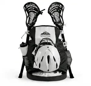 XL Lacrosse Backpack – Holds Helmet, Cleats & 2 Sticks | Sportine