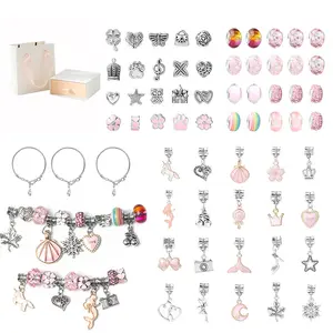 Pink DIY Beaded Bracelet Set