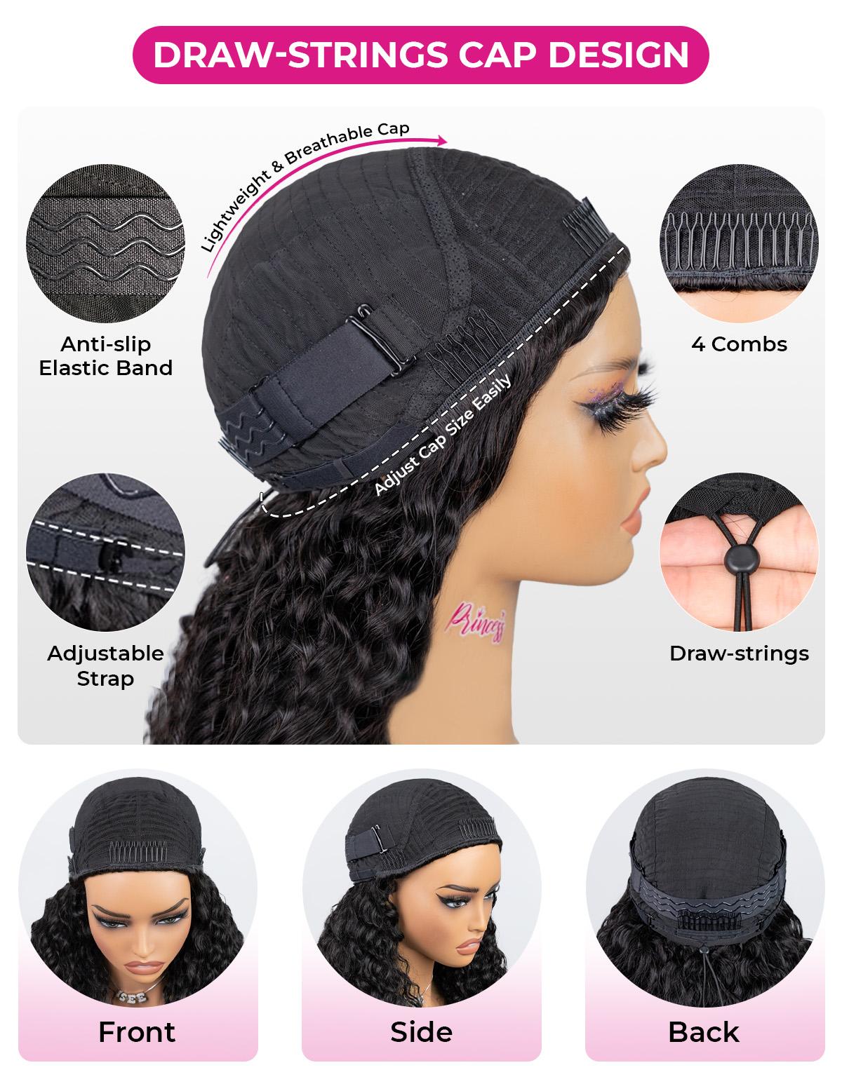 【20‘’=$123】ISEE HAIR Kinky Straight Invisible Hairline 180% & 150% Wear Go Half Wig Yaki Straight Seamless Flip Over Wig Glueless Human Wigs Beginner Friendly Vacation Hair#SpringStatements