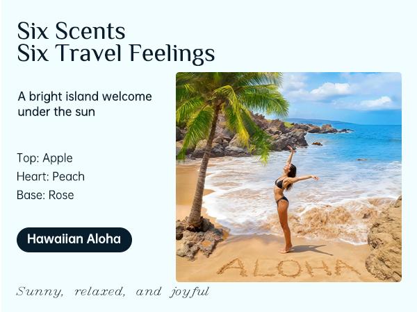ASAKUKI Luxury Hotel Collection Essential Oils Set for Home & Diffusers - Hotel Haven, Neon & Rain, Hawaiian Aloha, Warm Encounters, Finally Free, Adventurer’s Rush fragrance