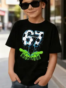 Sixty Seven Soccer Ball Gloves Unisex T-shirt kids stuff cute clothes for teens downtown girl clothes girlset outfit for school cute school tops kids stuff for girls girls stocking stuffers stocking stuffers teenage boys teen girl clothes