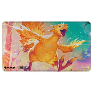 Ultra PRO - Final Fantasy x Universes Beyond Traveling Chocobo (Golden) Holofoil Playmat for Magic: The Gathering