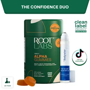 The Confidence Duo | Hair Growth Roll-On + Alpha 10-in-1 Shilajit Gummies | New Year New Me Edition | Energy, Focus & Fuller-Looking Hair | Start 2026 Strong