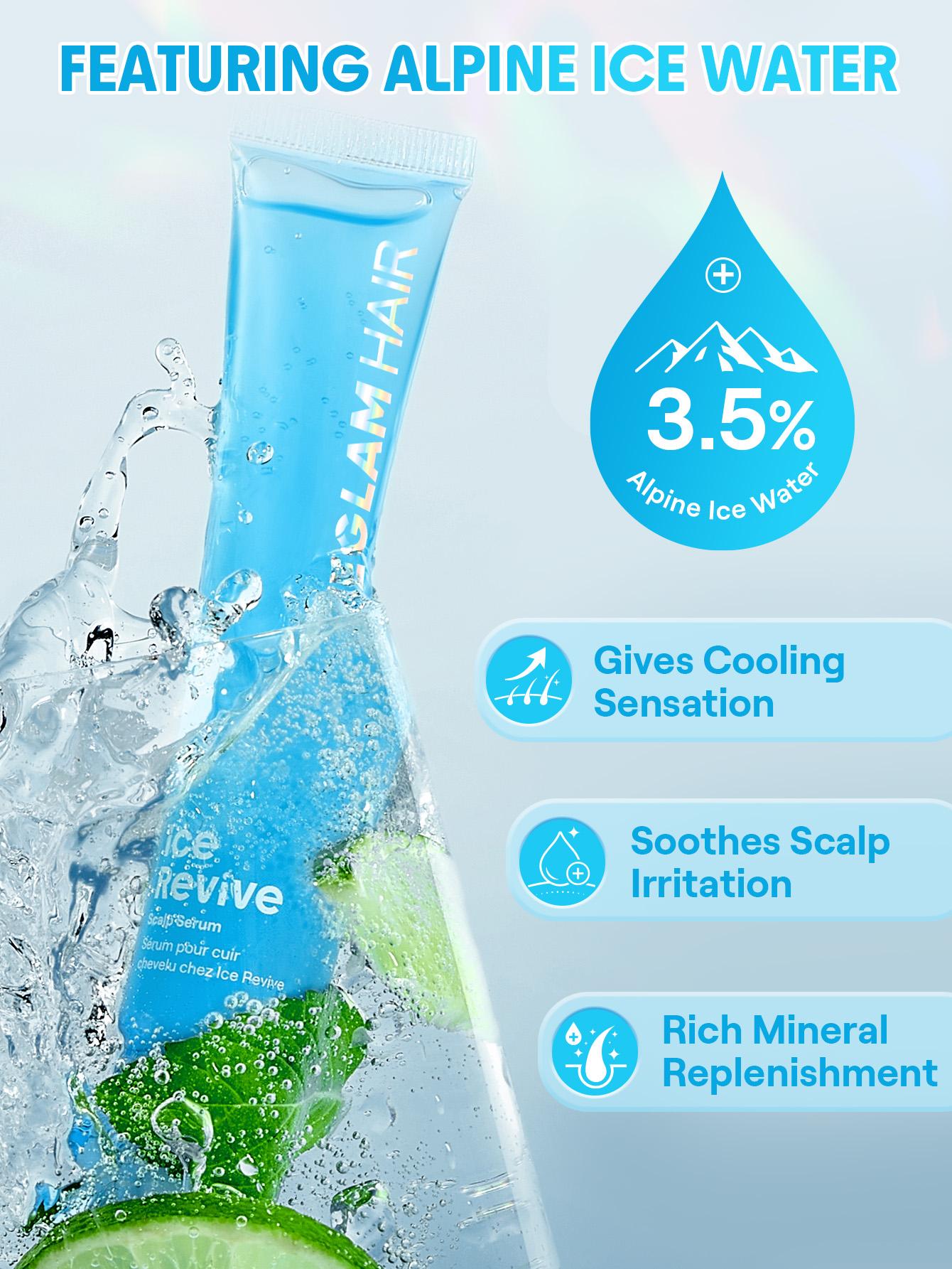 SHEGLAM HAIR Ice Revive Scalp Serum,Cooling Alpine Water Roll,Hair Massage Serum Roll,Soothe Hydrate Scalp,Strenghten Hair Roots,Enhance Scalp Skin Barrier,Reduces Hair,No-Rinse,Fast-Absorbing Daily Nourishing Haircare-Effortlessbeauty