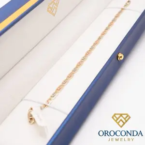 Oroconda Jewelry 14K Valentina Bracelet - Genuine Gold, Polished Finish, Lightweight & Elegant, Timeless Design, Perfect for Everyday Wear or Special Occasions