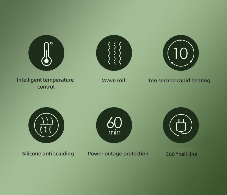 PretiHom beach wave crimper hair stick fluffy big wave ripple without hurting hair lazy perm 32mm splint Comfort Curling Irons