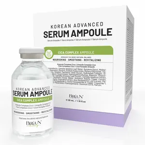 BRÜUN CICA Revival Complex Serum Ampoule – Micro Needling Centella Asiatica Korean Serum Booster for Face and Body to Use with and without Derma Pen Microneedling Skin Care Serum 1.18 fl.oz Microneedle Liquid Skin Serum Anti-Aging Serum