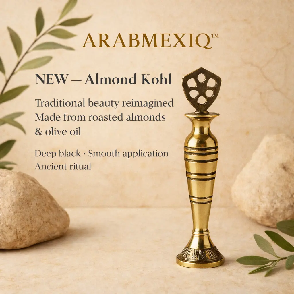 Almond & Olive Oil Kohl Eyeliner – Natural Inspired Eye Defining Powder, Smooth Traditional Application