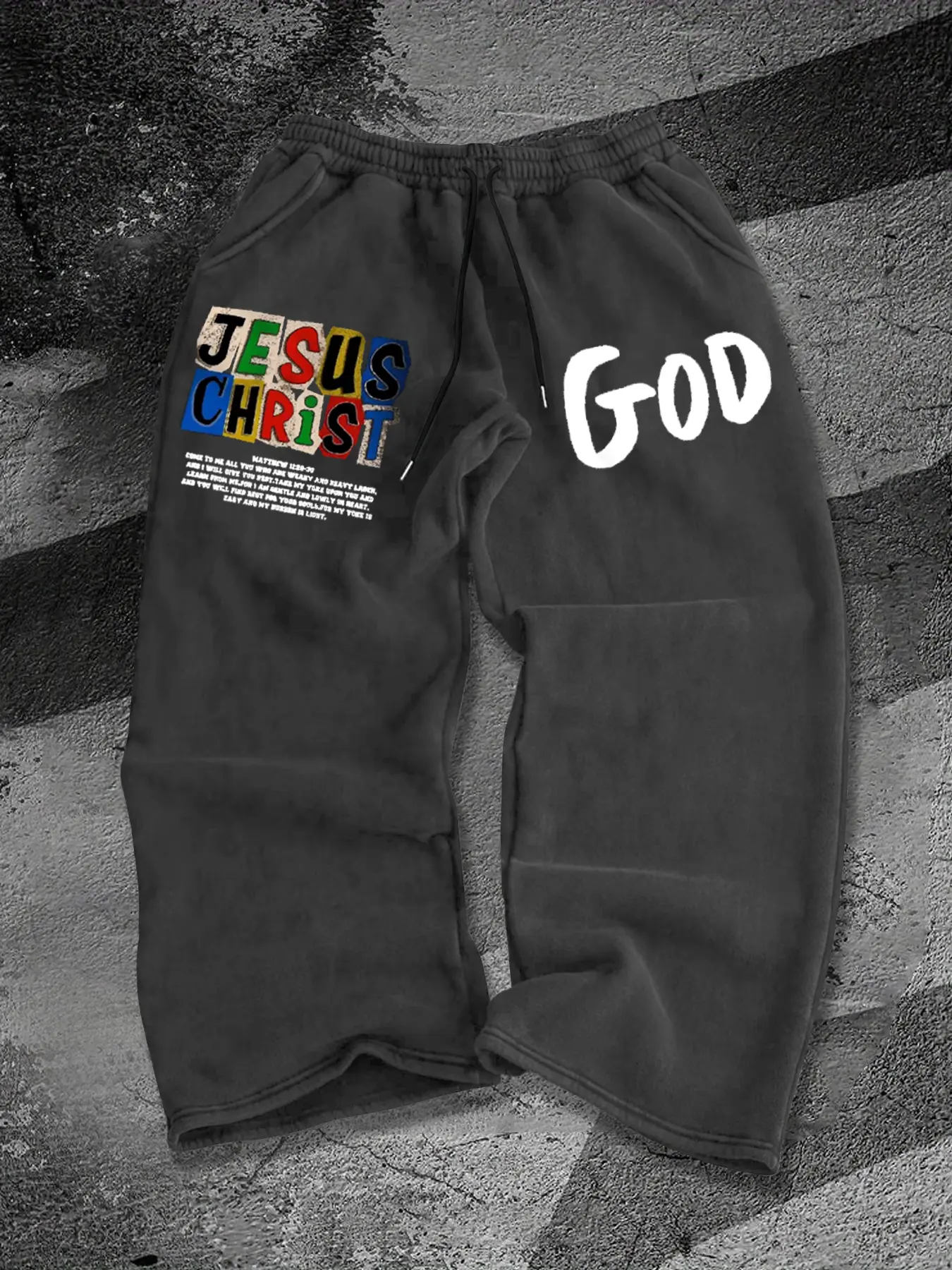 Men's Fall Winter Casual Letter Print Pants, Drawstring Straight Leg Long Pants, Outdoor Sports Joggers, Fitted Natural Waist, Sweat Pant Print, Casual Sports Trousers, Athleisure Casual Bottoms